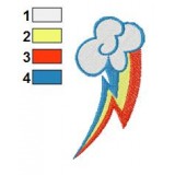 Sign of Rainbow Dash Embroidery Design